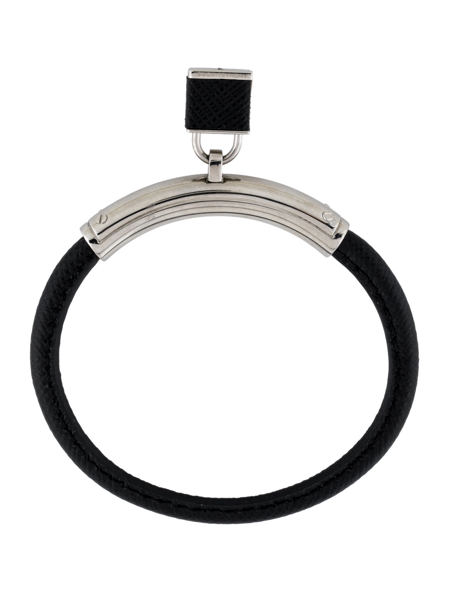 Michael Kors Leather Padlock Bangle Bracelet